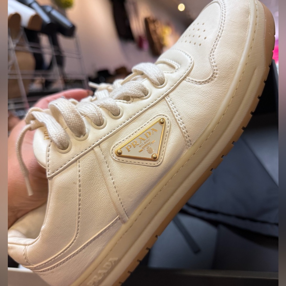 Prada downtown leather sneakers AUTHENTIC - Picture 10 of 14